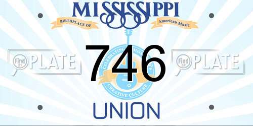746 Mississippi License Plate