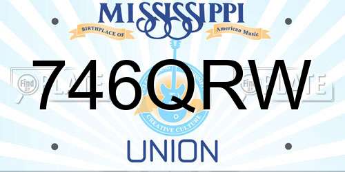 746QRW Mississippi License Plate