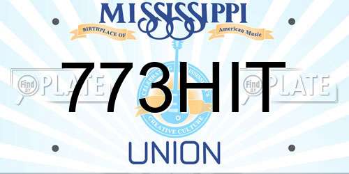 773HIT Mississippi License Plate