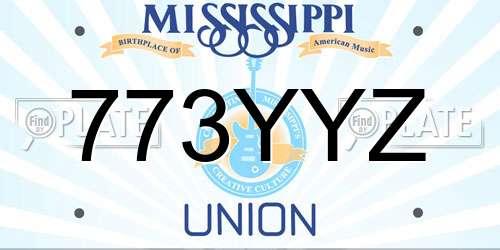 773YYZ Mississippi License Plate