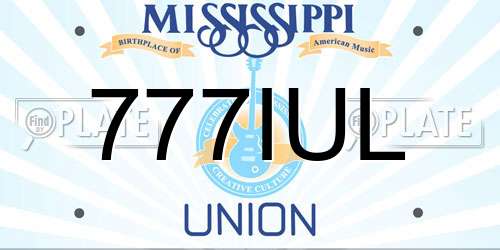 777IUL Mississippi License Plate