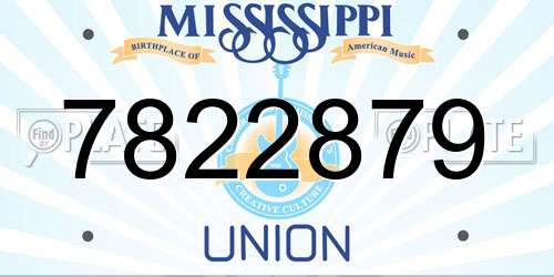 7822879 Mississippi License Plate