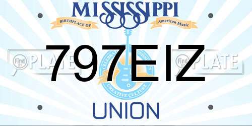 797EIZ Mississippi License Plate
