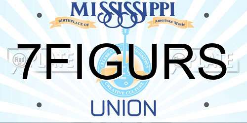 7FIGURS Mississippi License Plate