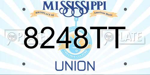 8248TT Mississippi License Plate