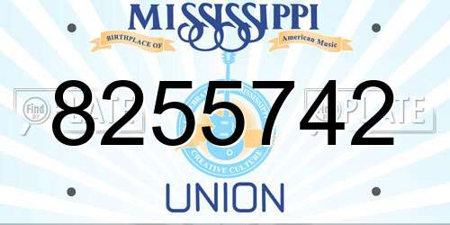 8255742 Mississippi License Plate