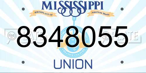 8348055 Mississippi License Plate