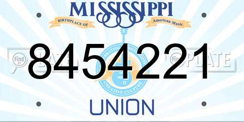 8454221 Mississippi License Plate