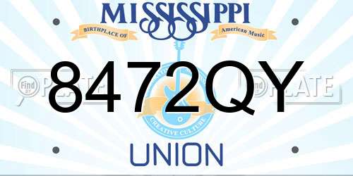 8472QY Mississippi License Plate