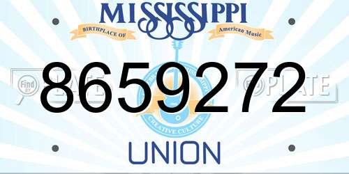 8659272 Mississippi License Plate