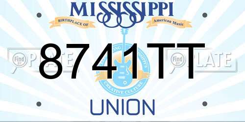 8741TT Mississippi License Plate