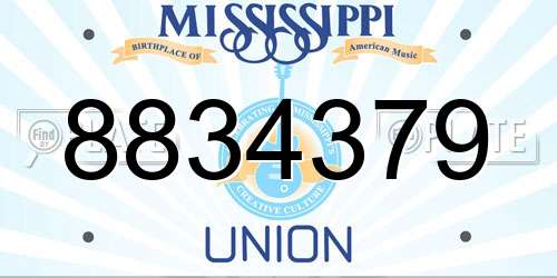 8834379 Mississippi License Plate