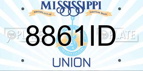 8861ID Mississippi License Plate