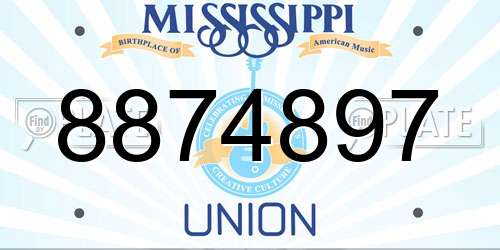 8874897 Mississippi License Plate