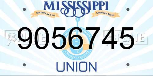 9056745 Mississippi License Plate