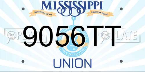 9056TT Mississippi License Plate