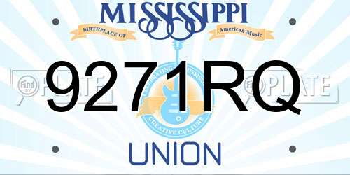 9271RQ Mississippi License Plate