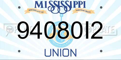 94080I2 Mississippi License Plate