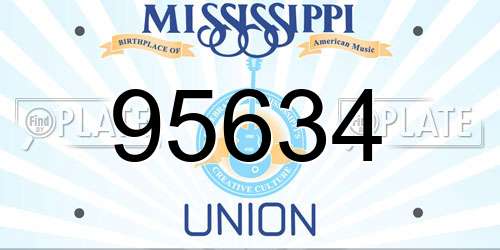 95634 Mississippi License Plate