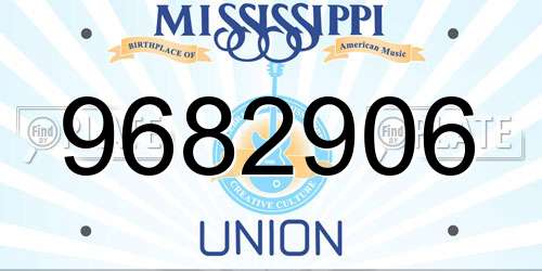 9682906 Mississippi License Plate