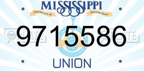 9715586 Mississippi License Plate