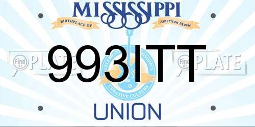 993ITT Mississippi License Plate