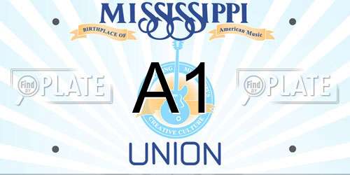 A1 Mississippi License Plate