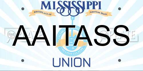 AAITASS Mississippi License Plate