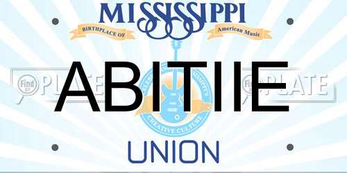 ABITIIE Mississippi License Plate