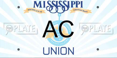 AC Mississippi License Plate