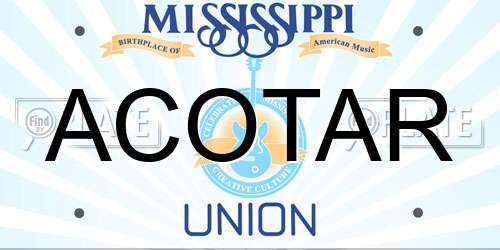 ACOTAR Mississippi License Plate