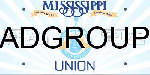 ADGROUP Mississippi License Plate