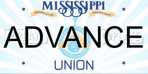 ADVANCE Mississippi License Plate