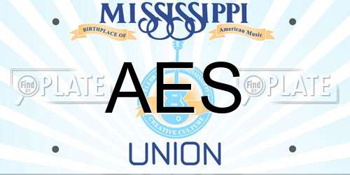 AES Mississippi License Plate