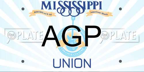 AGP Mississippi License Plate