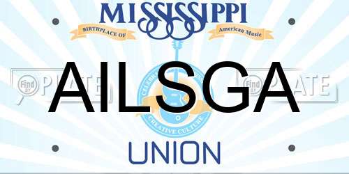 AILSGA Mississippi License Plate