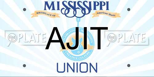 AJIT Mississippi License Plate