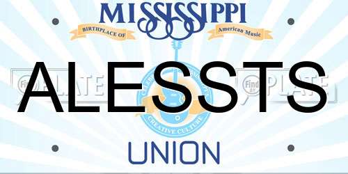 ALESSTS Mississippi License Plate