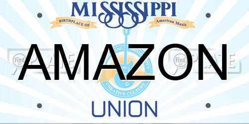 AMAZON Mississippi License Plate