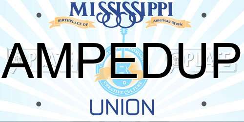 AMPEDUP Mississippi License Plate