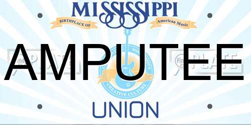 AMPUTEE Mississippi License Plate