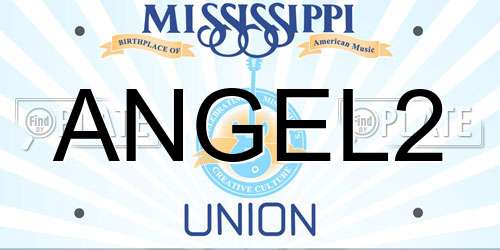 ANGEL2 Mississippi License Plate