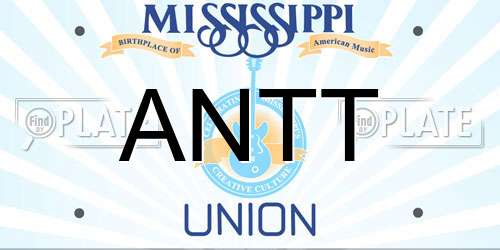 ANTT Mississippi License Plate