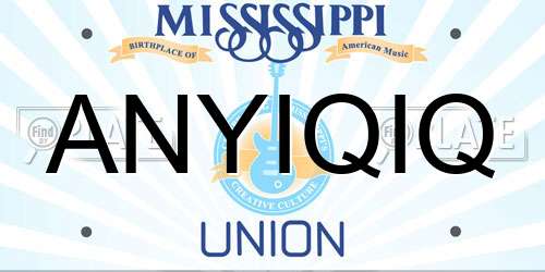 ANYIQIQ Mississippi License Plate