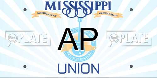 AP Mississippi License Plate