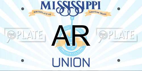 AR Mississippi License Plate