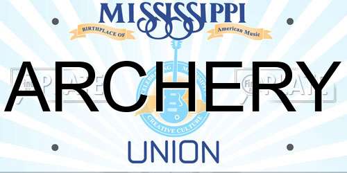 ARCHERY Mississippi License Plate