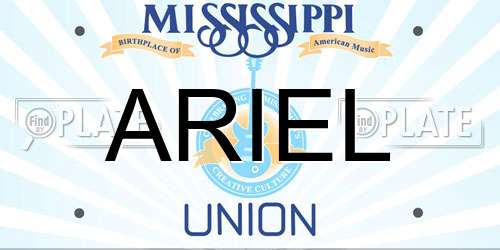 ARIEL Mississippi License Plate