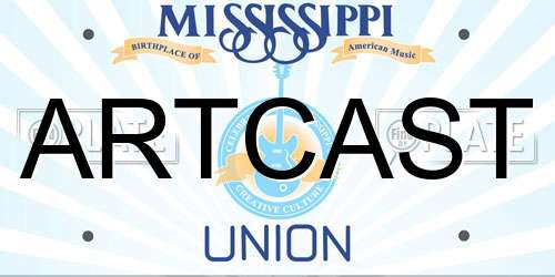 ARTCAST Mississippi License Plate