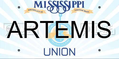 ARTEMIS Mississippi License Plate